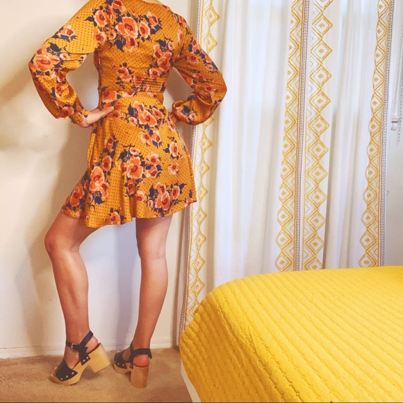 Free People Morning Light Silky Floral Mini Dress - Picture 6 of 16